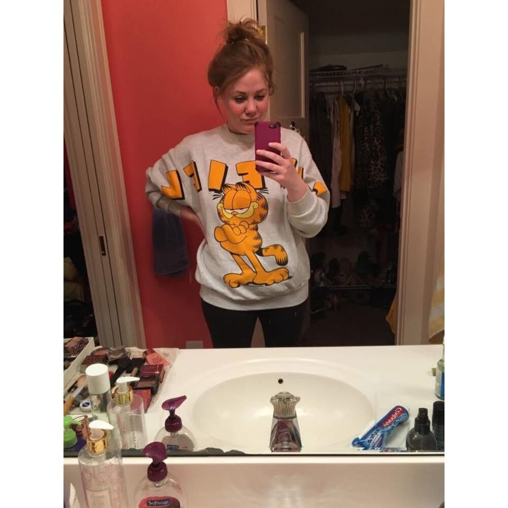 True vintage, very rare 1978 GARFIELD crew neck sweatshirt - Picture 2 of 7